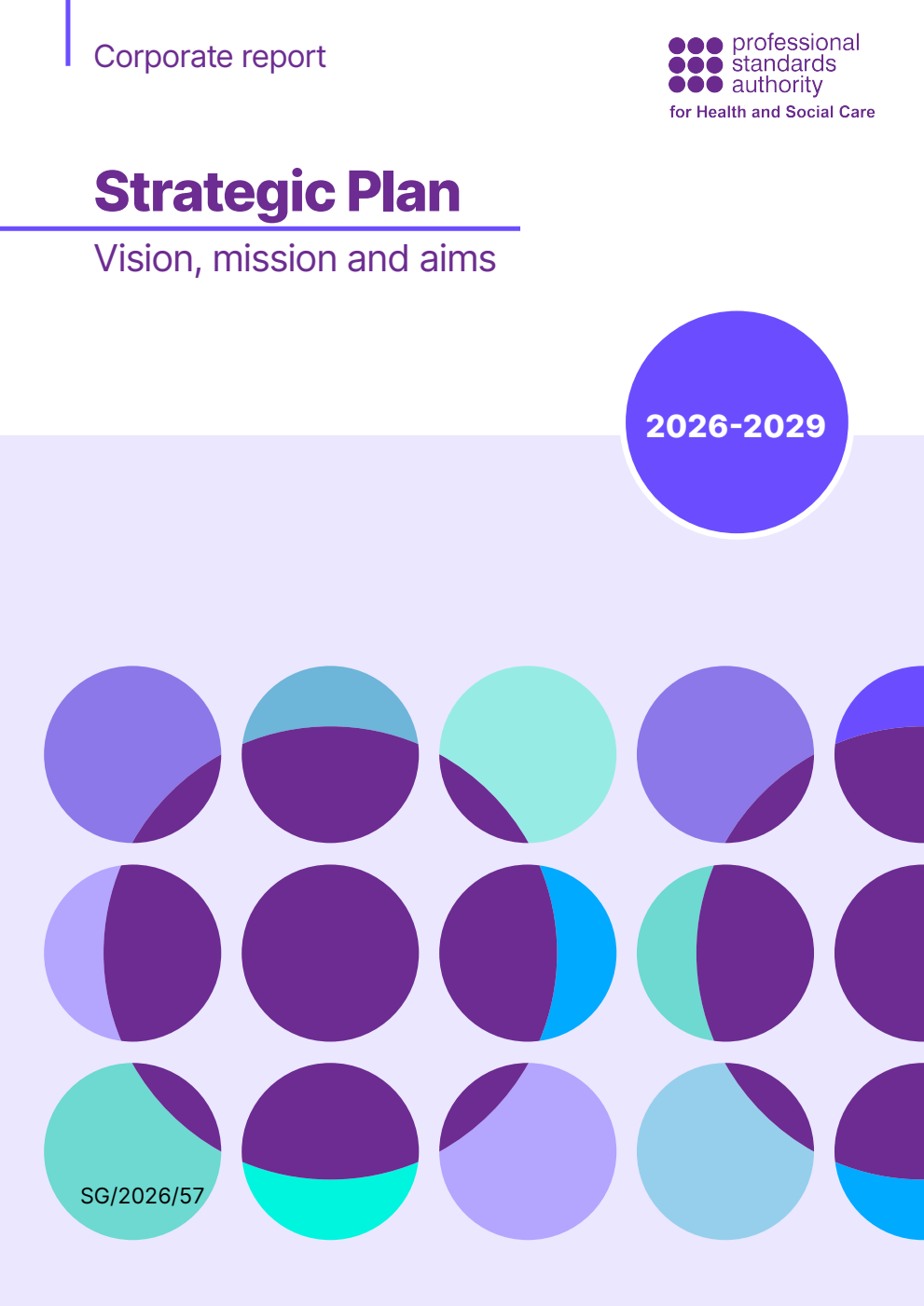 Professional Standards Authority for Health and Social Care Strategic Plan 2026-2029. Vision, mission and aims