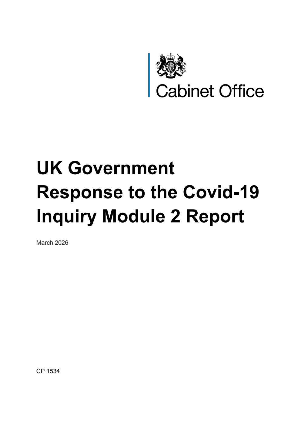 UK Government Response to the Covid-19 Inquiry Module 2 Report