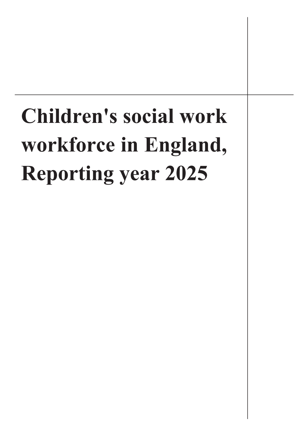 Children's social work workforce in England, Reporting year 2025
