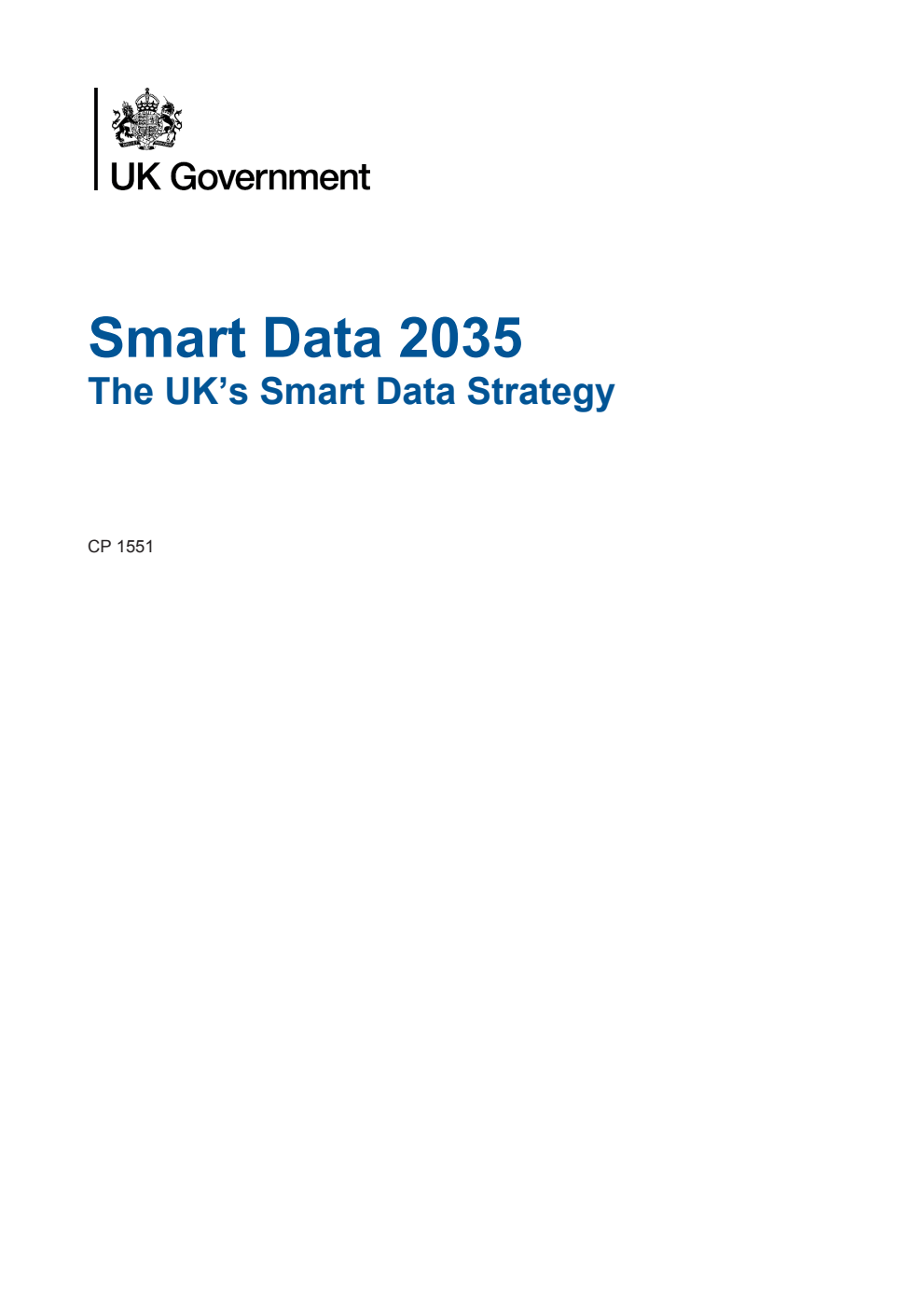 Smart Data 2035. The UK’s Smart Data Strategy