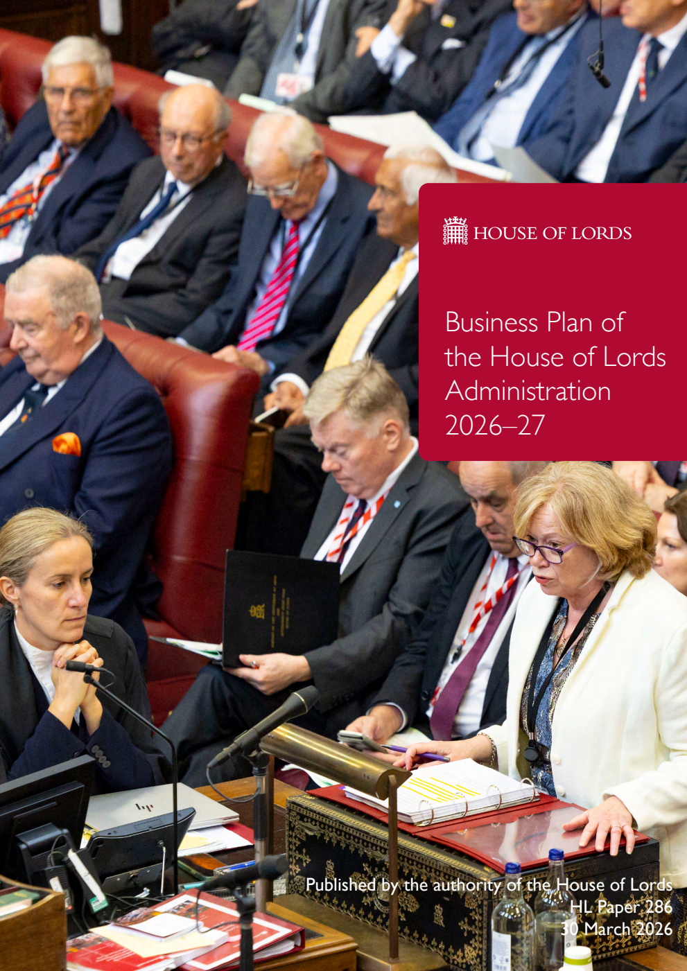 Business Plan of the House of Lords Administration 2026-27