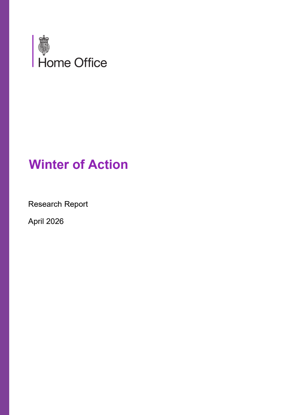 Home Office Research Report Winter of Action