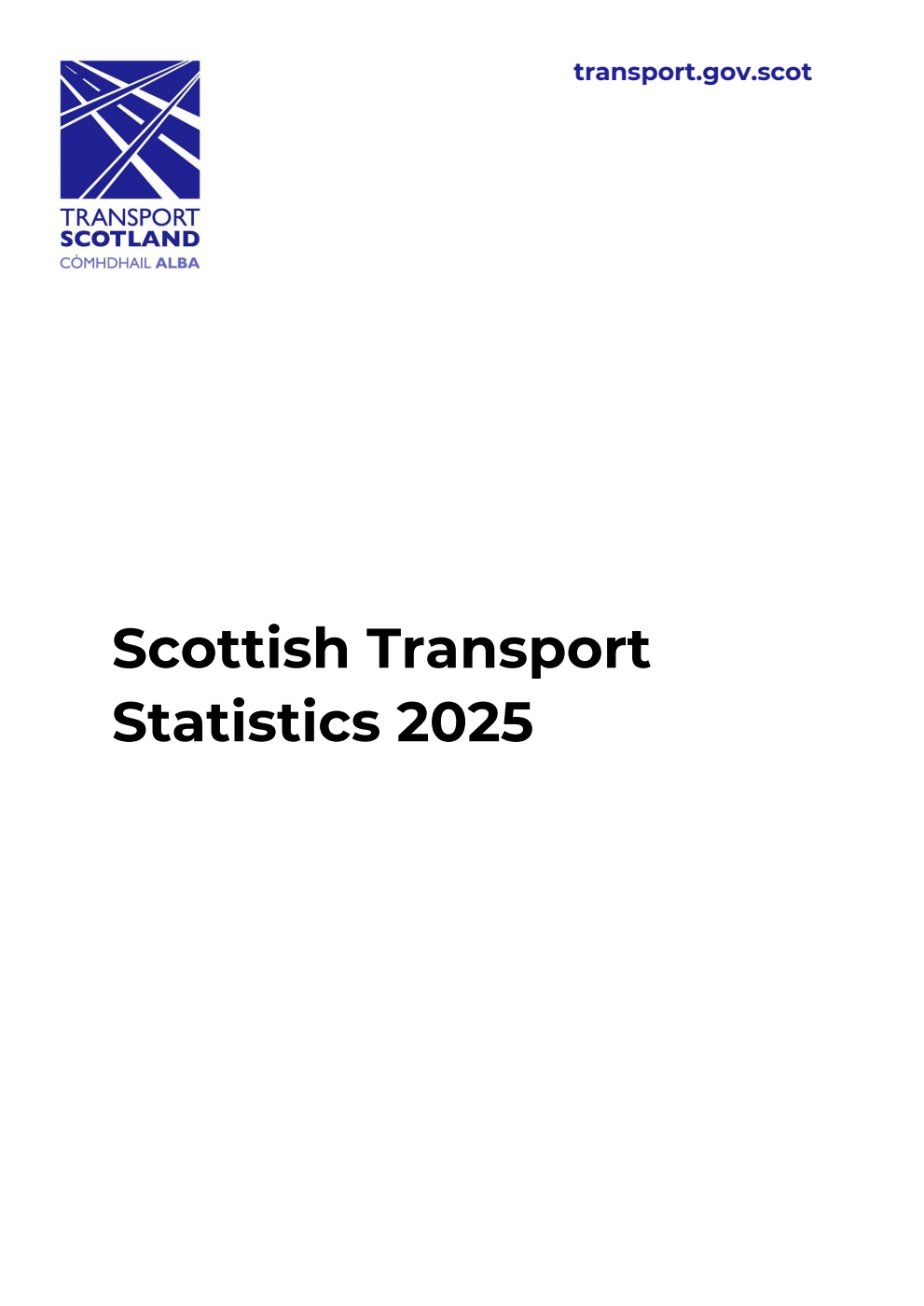 Scottish Transport Statistics 2025