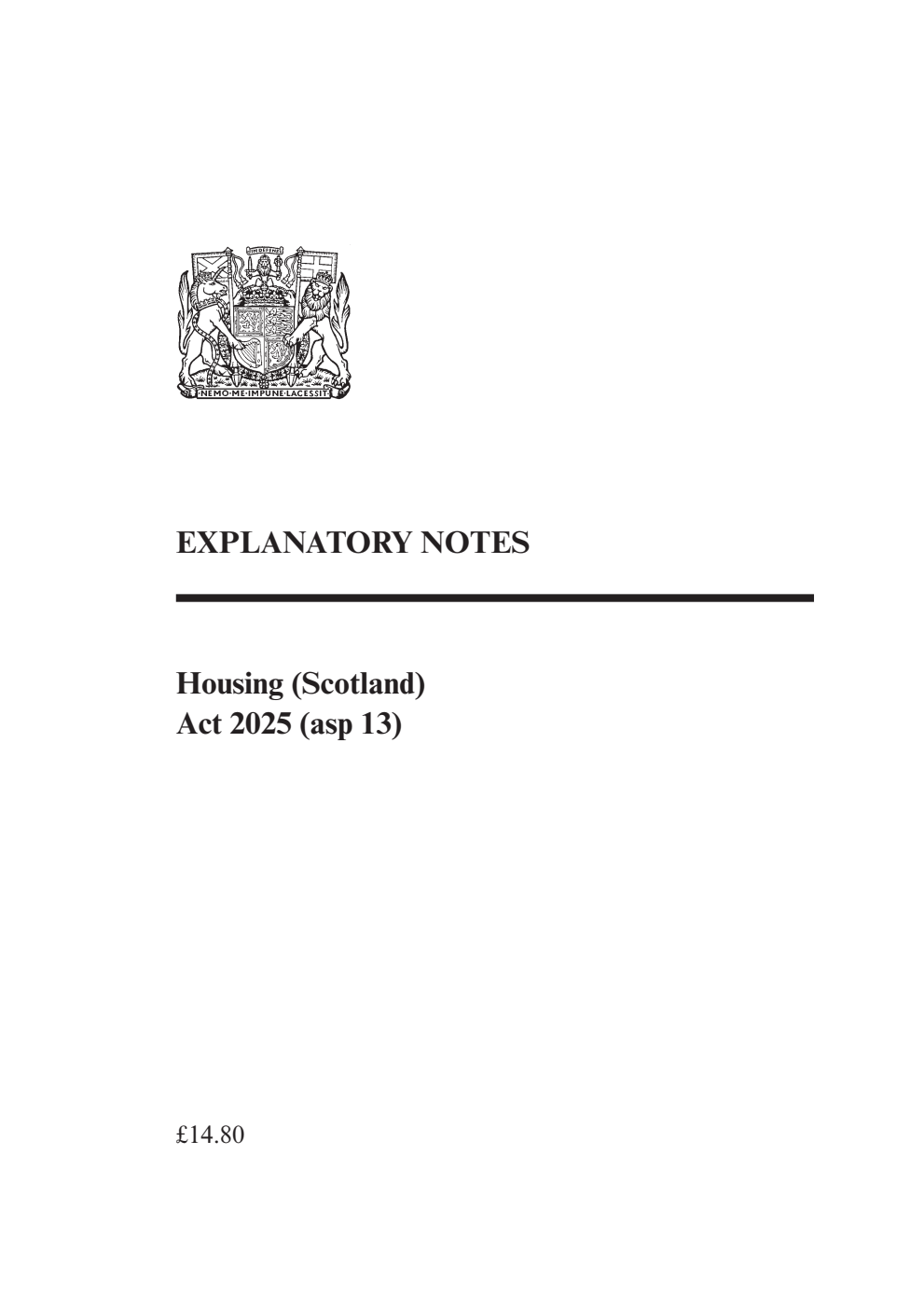 Housing (Scotland) Act 2025 Explanatory Notes