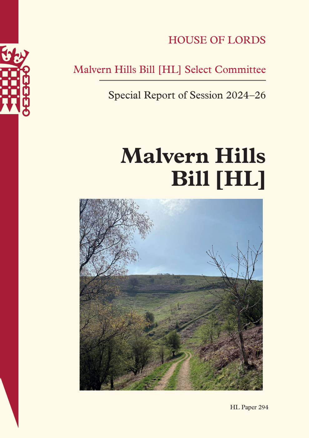 Malvern Hills Bill Select Committee 1st Special Report