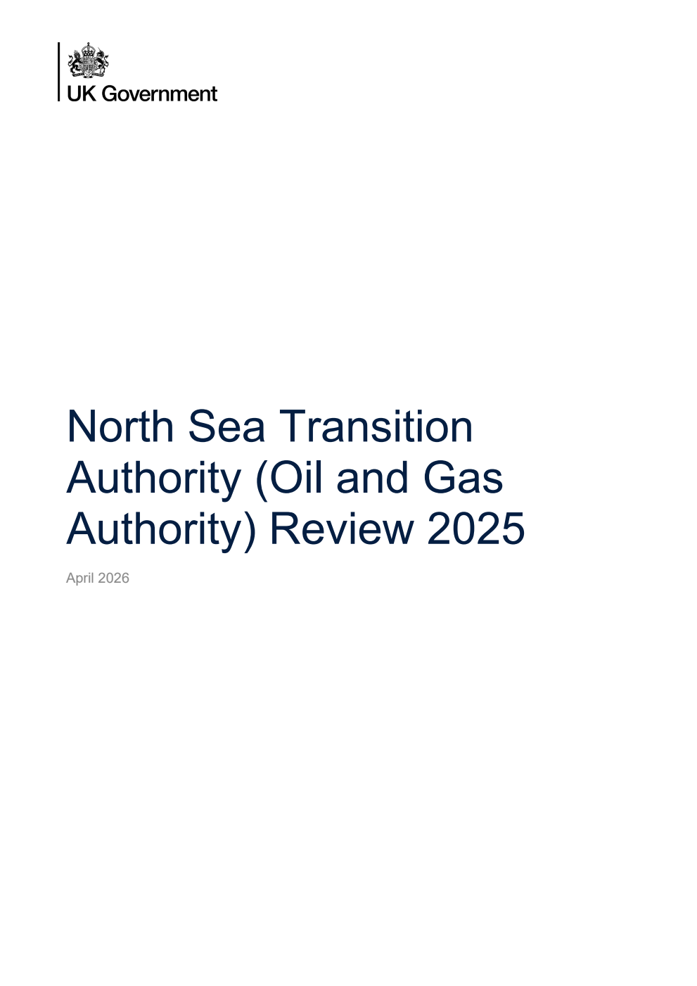 North Sea Transition Authority (Oil and Gas Authority) Review 2025
