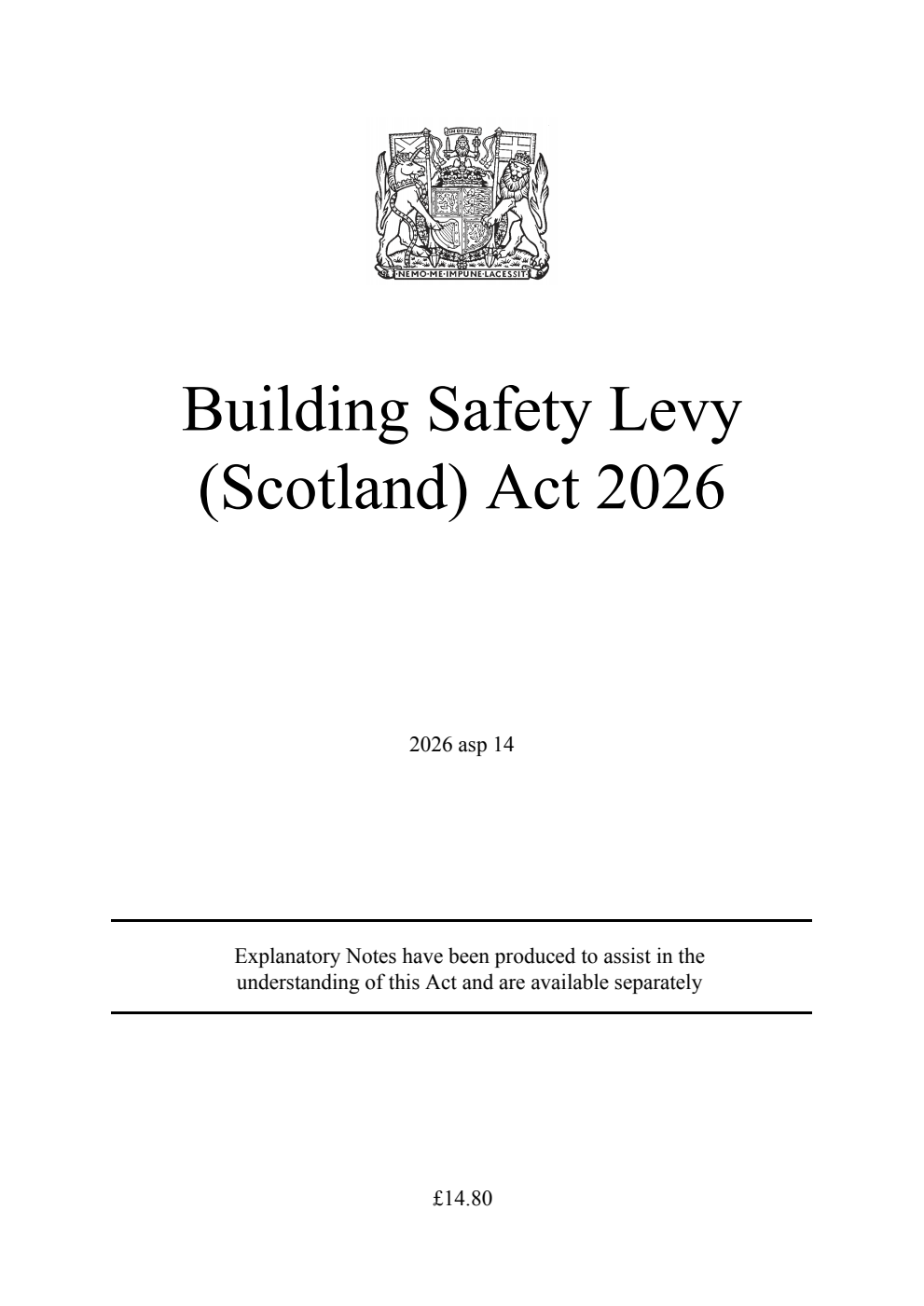 Building Safety Levy (Scotland) Act 2026