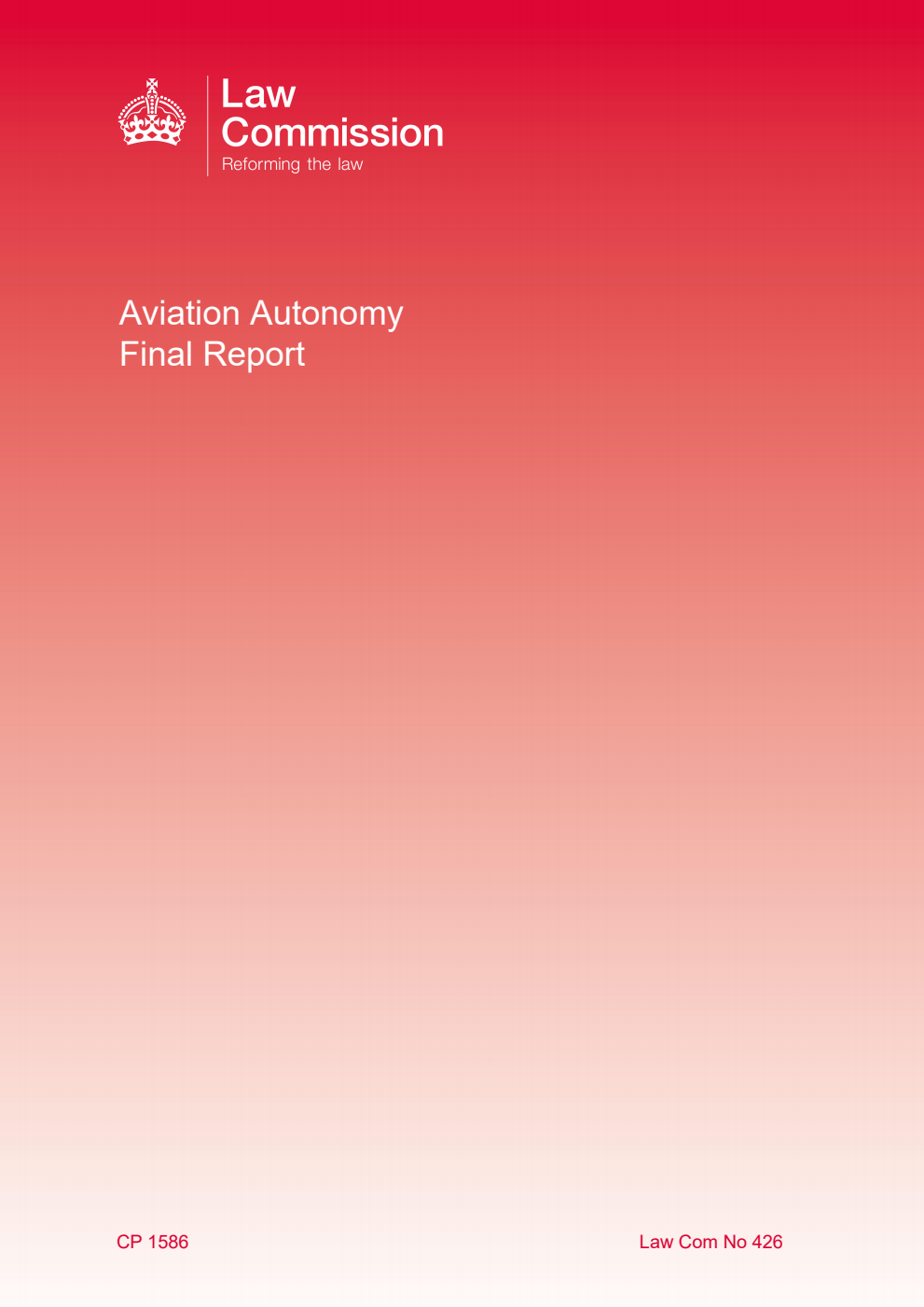 Law Commission No. 426 Aviation Autonomy: Final Report