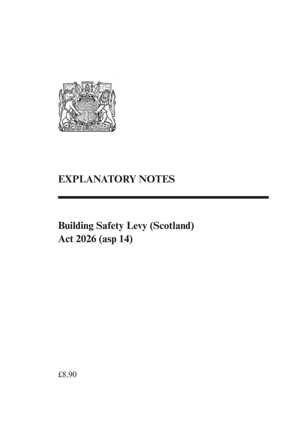 Building Safety Levy (Scotland) Act 2026 Explanatory Notes