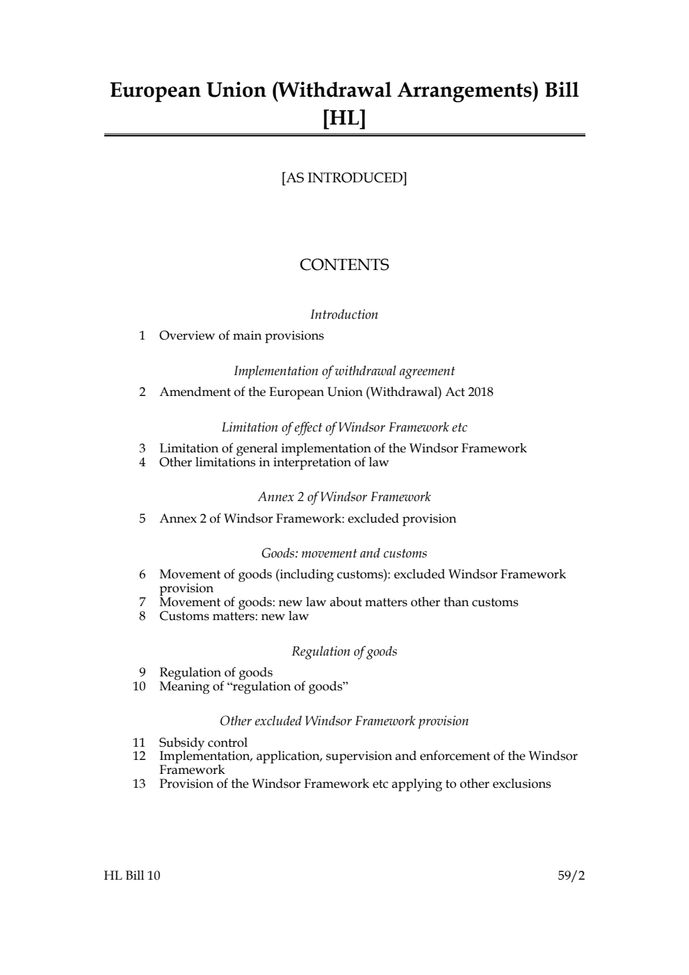 European Union (Withdrawal Arrangements) Bill