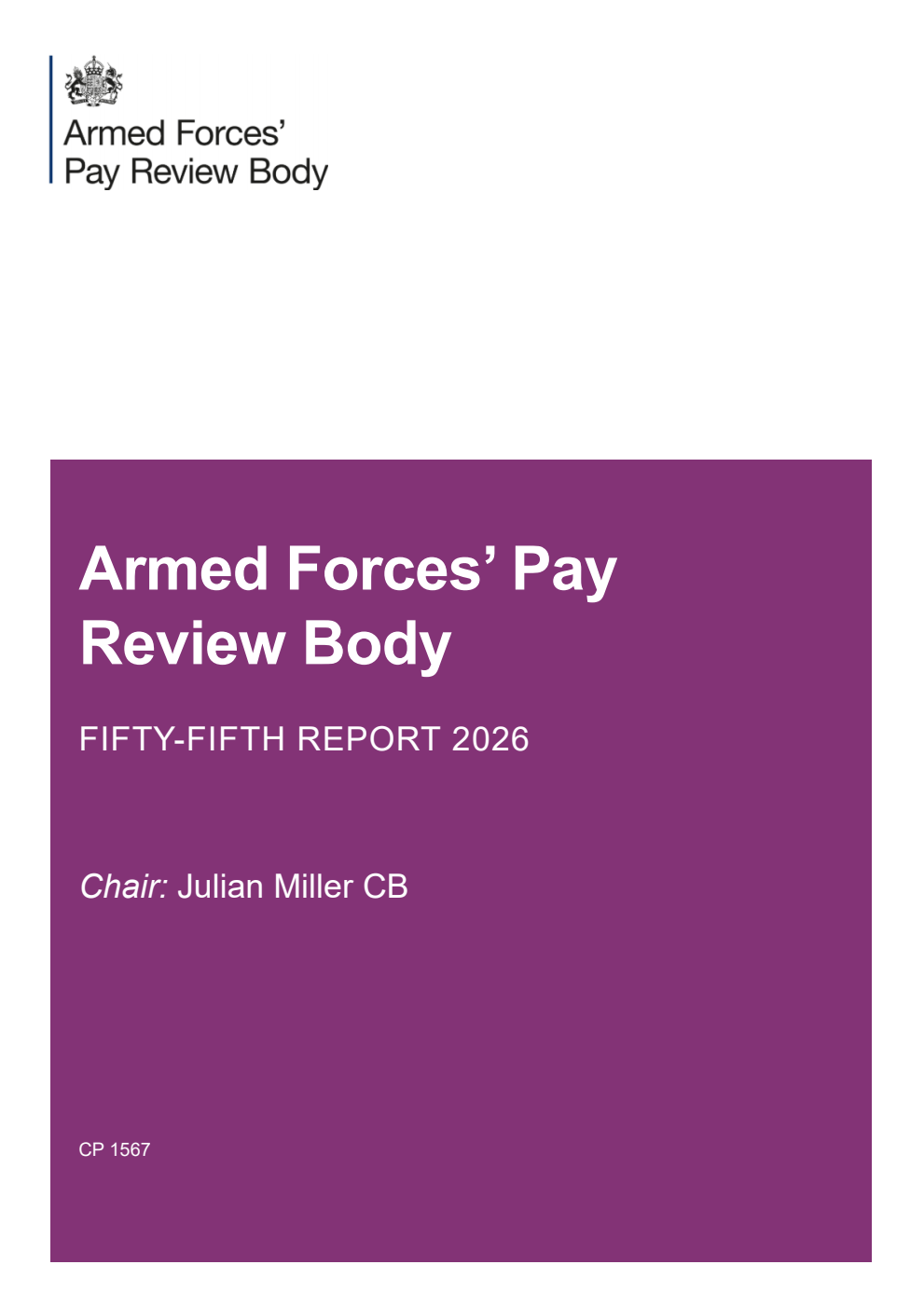 Armed Forces’ Pay Review Body Fifty-Fifth Report 2026