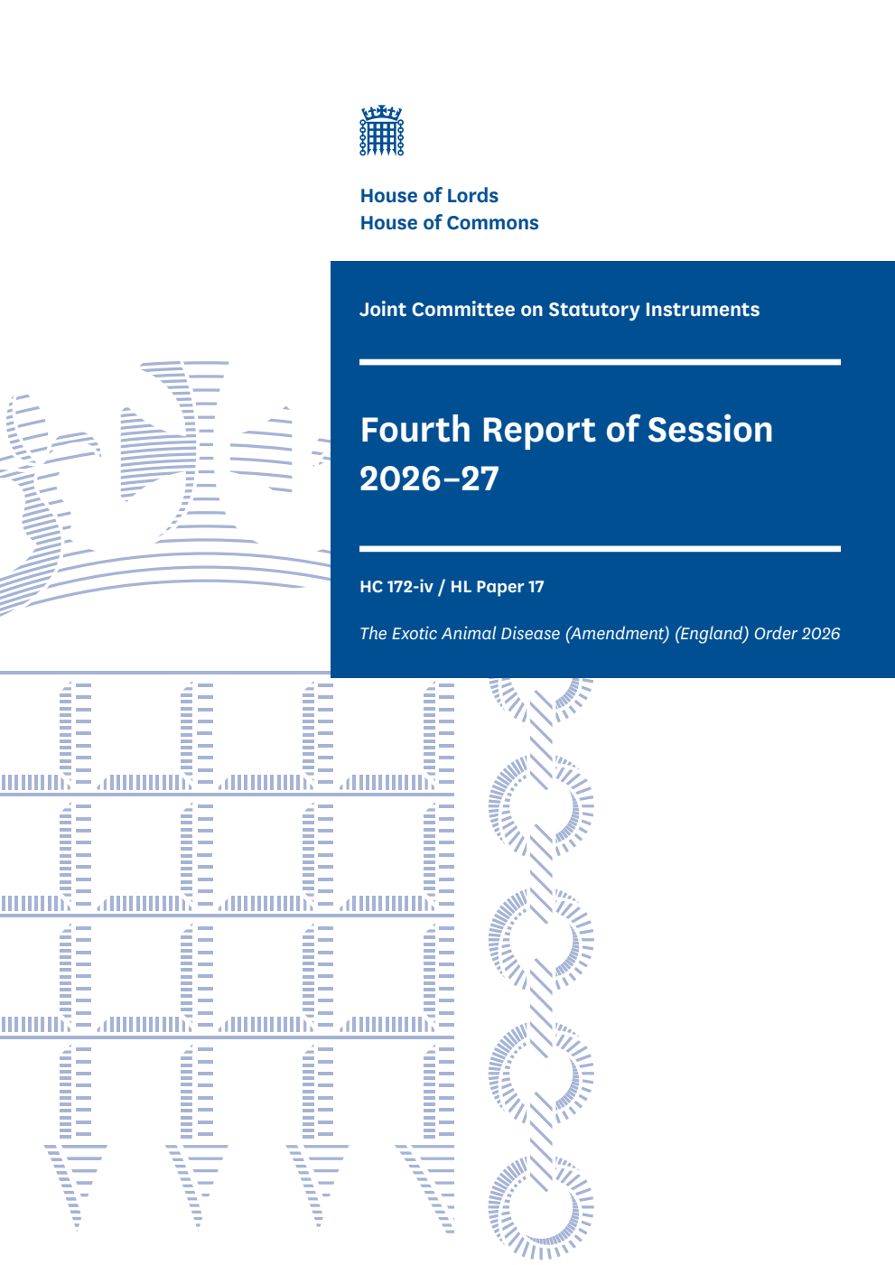 Joint Committee on Statutory Instruments 4th Report of Session 2026-27