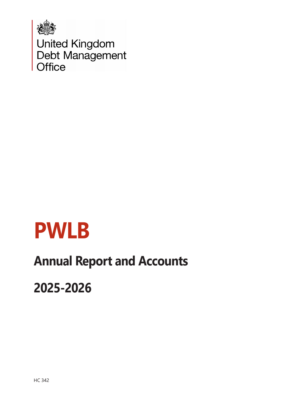 Public Works Loan Board (PWLB) Annual Report and Accounts 2025-2026