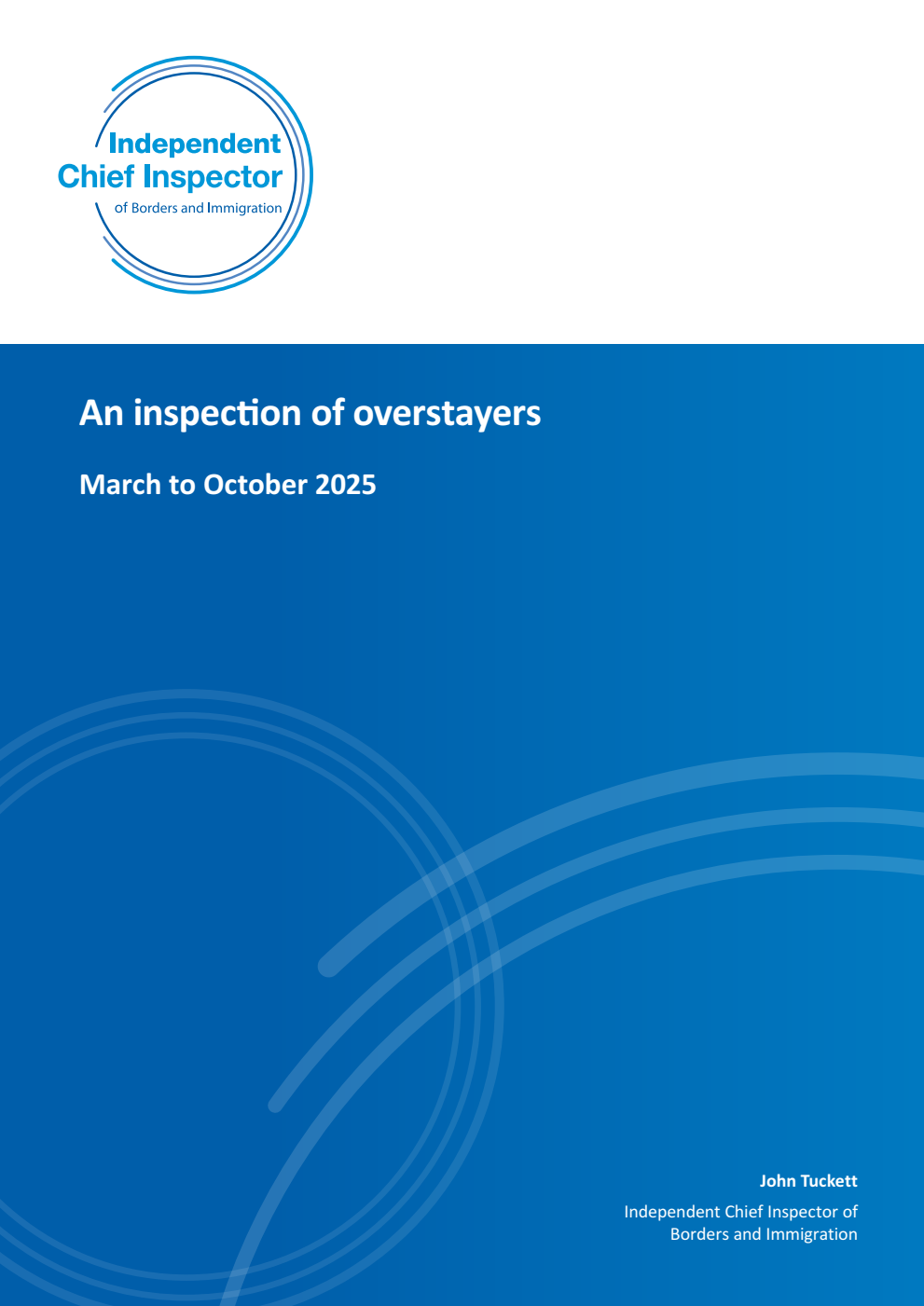 An inspection of overstayers March to October 2025