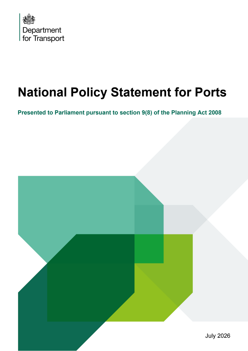 National Policy Statement for Ports. July 2026