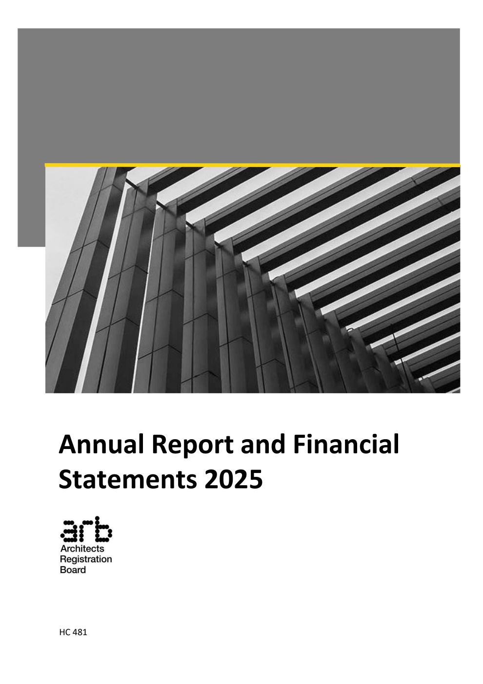 Architects Registration Board Annual Report and Financial Statements 2025