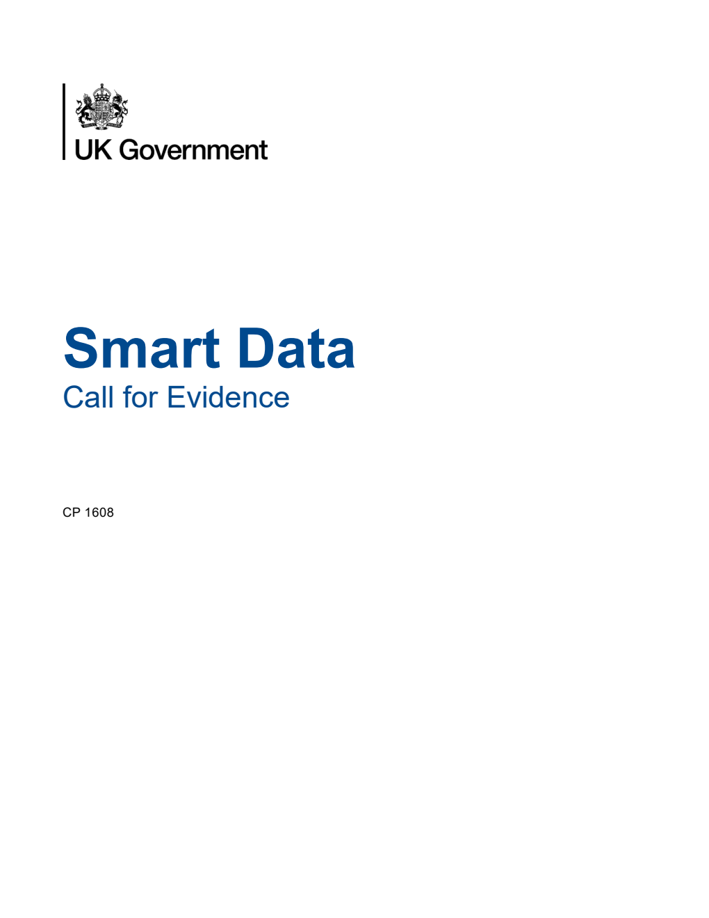 Smart Data - Call for Evidence