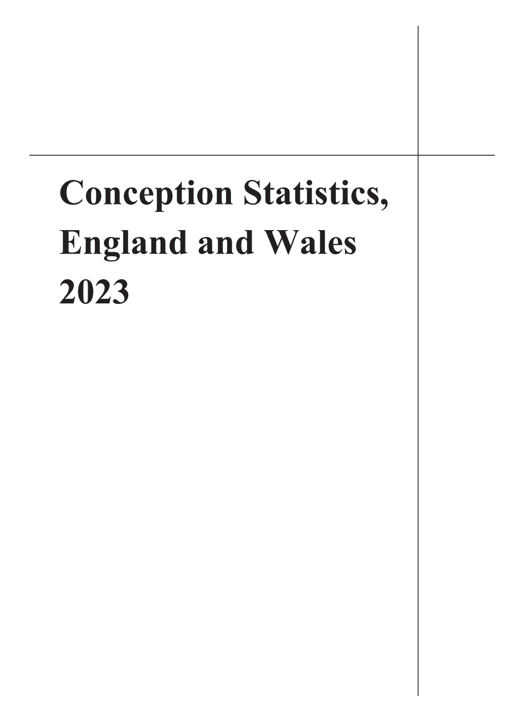 Conception Statistics, England and Wales 2023