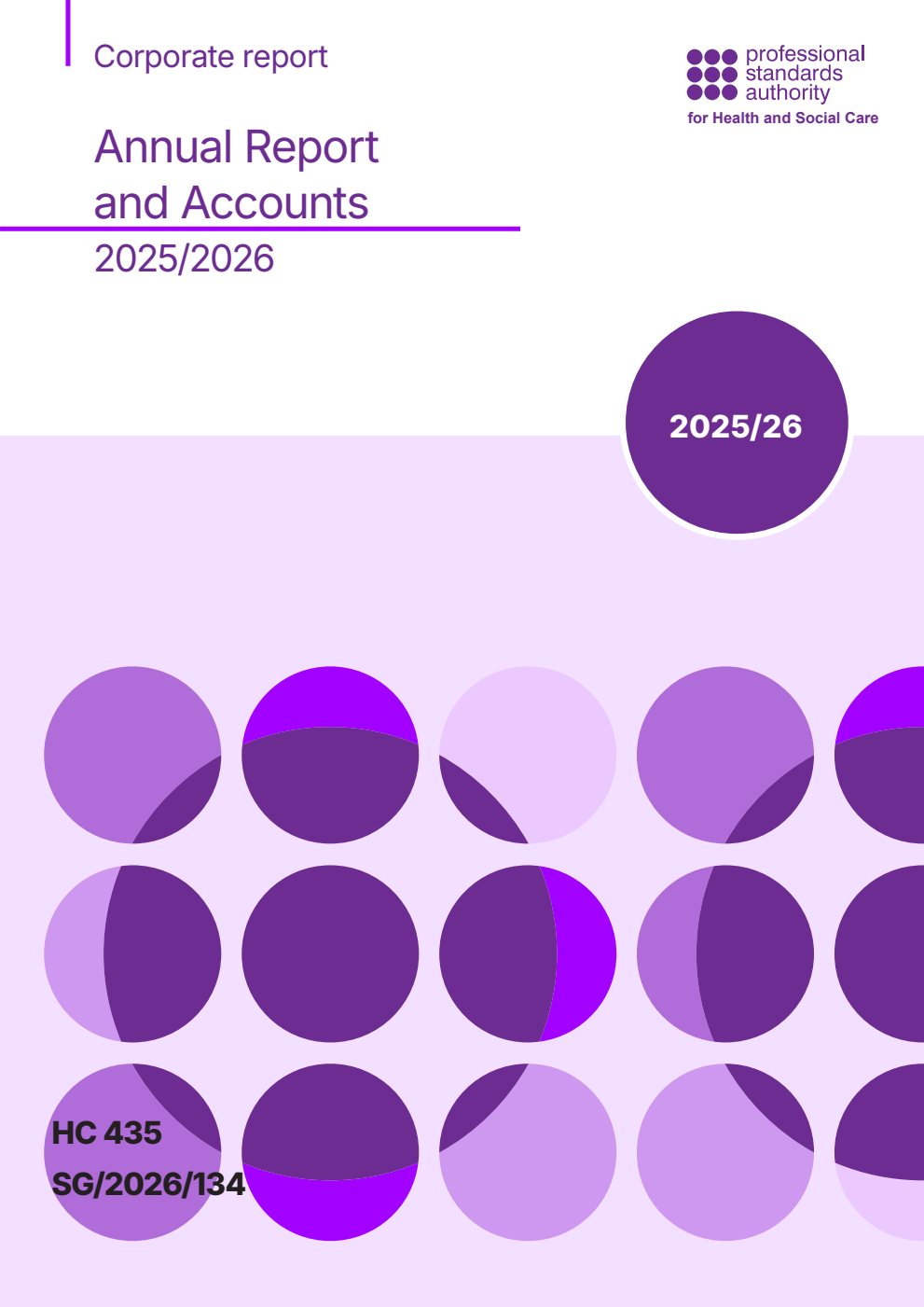 Professional Standards Authority for Health and Social Care Annual Report and Accounts 2025/26