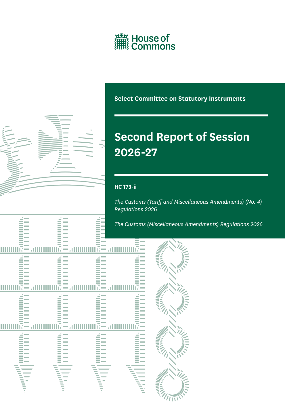 Statutory Instruments Committee 2nd Report of Session 2026-27
