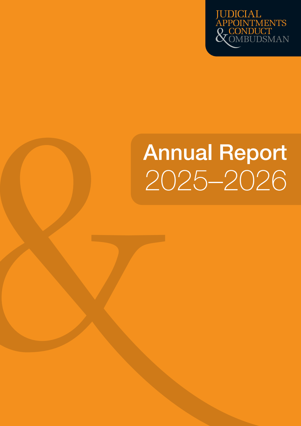 Judicial Appointments & Conduct Ombudsman Annual Report 2025-26