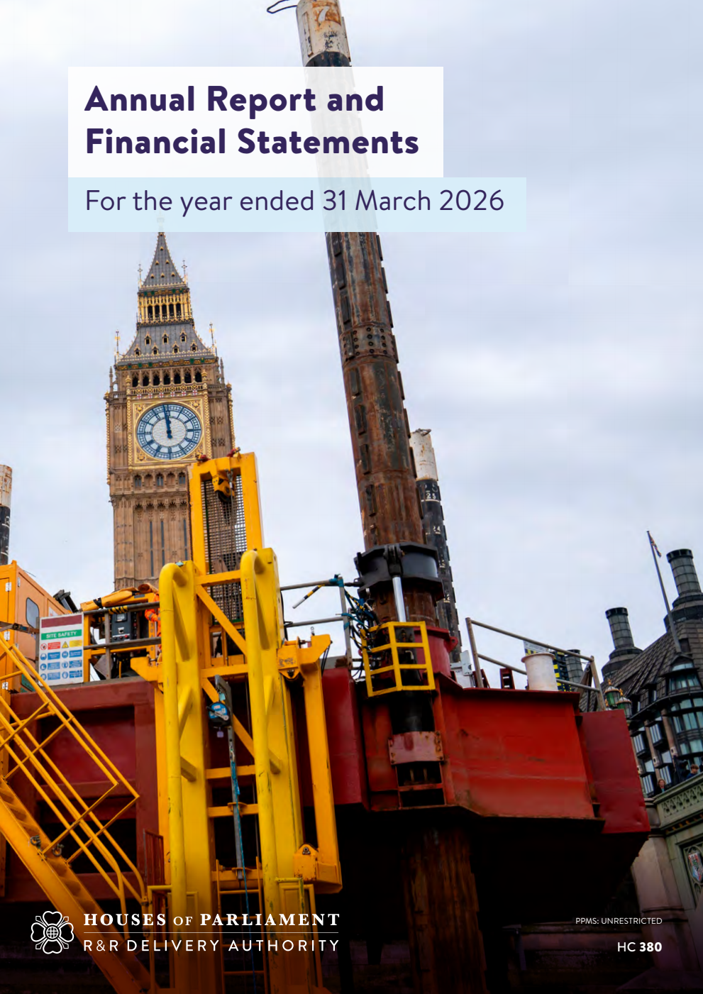 Restoration and Renewal Delivery Authority Limited Annual Report and Financial Statements for the year ended 31 March 2026