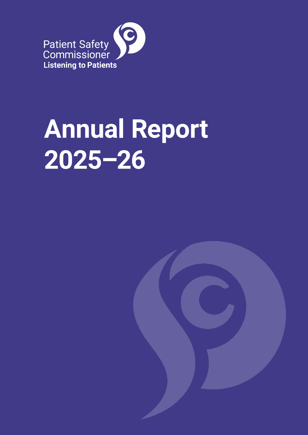 Patient Safety Commissioner Annual Report 2025-26