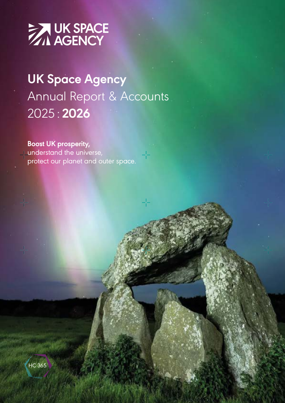 UK Space Agency Annual Report and Accounts 2025 - 2026 for the period April 2025 to March 2026. Boost UK prosperity, understand the universe, protect our planet and outer space