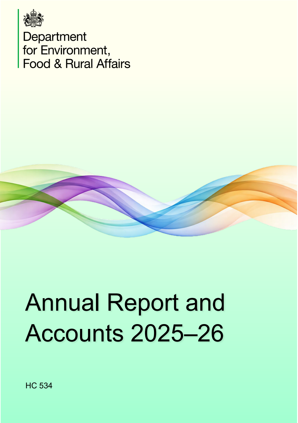 Department for Environment, Food and Rural Affairs Annual Report and Accounts 2025-26 for the year ended 31 March 2026