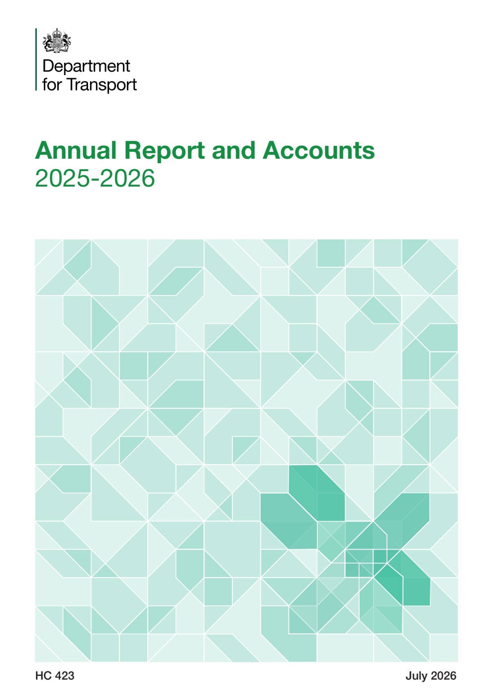 Department for Transport Annual Report and Accounts 2025-2026 for the period 1 April 2025 to 31 March 2026