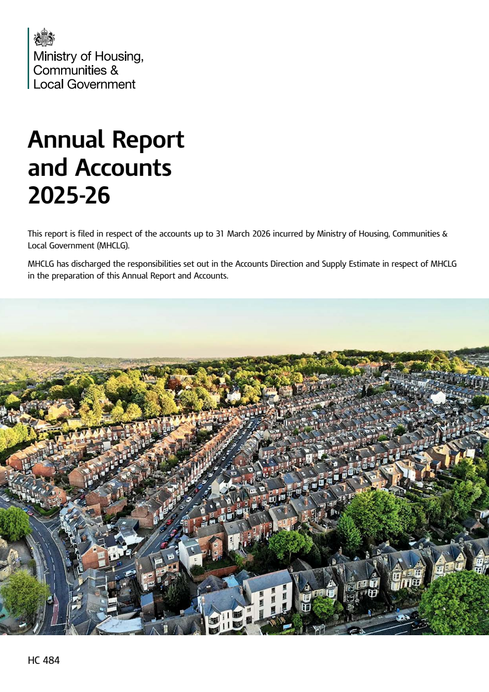 Ministry of Housing, Communities & Local Government Annual Report and Accounts 2025-26 (for the year ended 31 March 2026)
