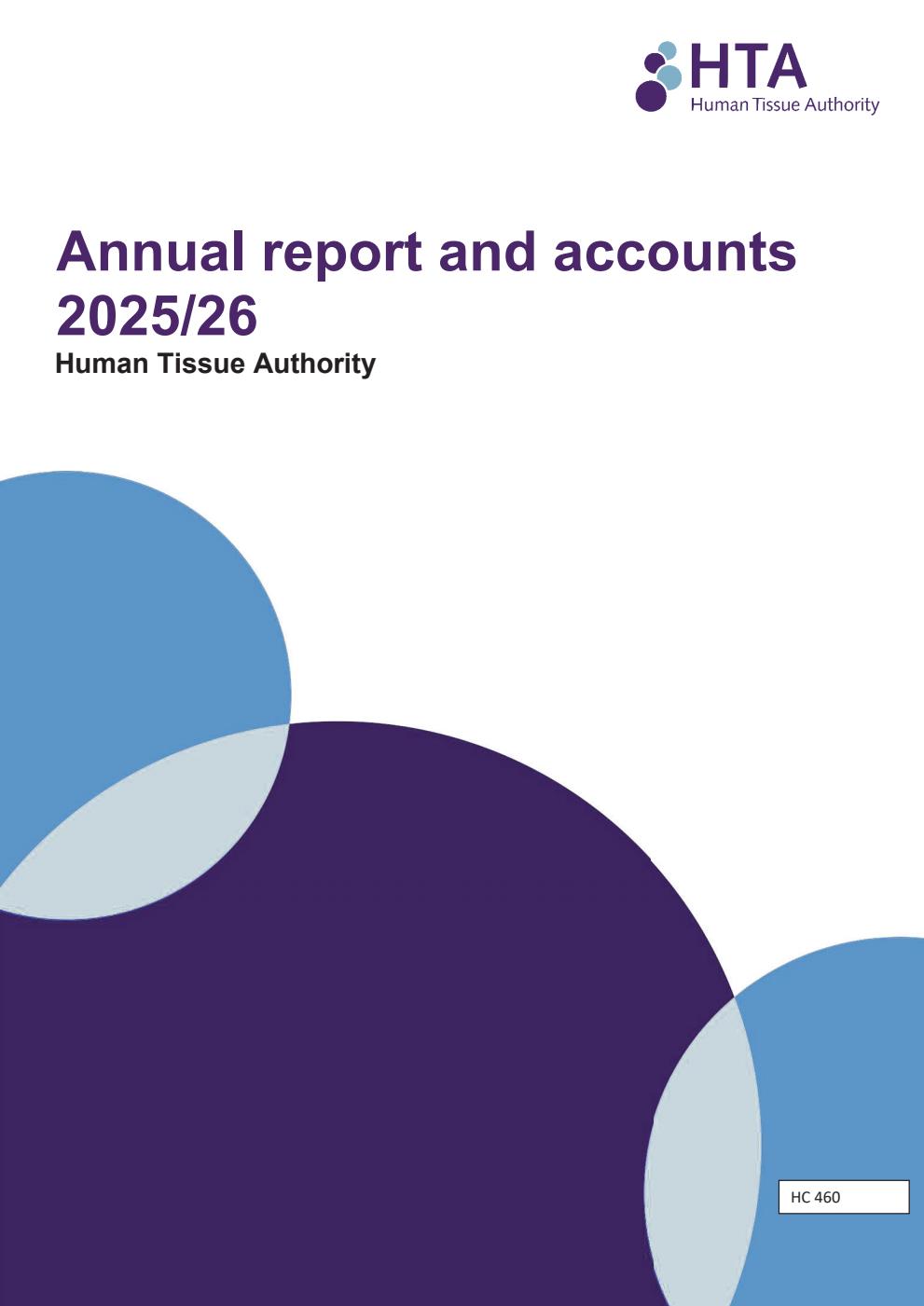 Human Tissue Authority Annual Report and Accounts 2025/26 for the period 1 April 2025 to 31 March 2026
