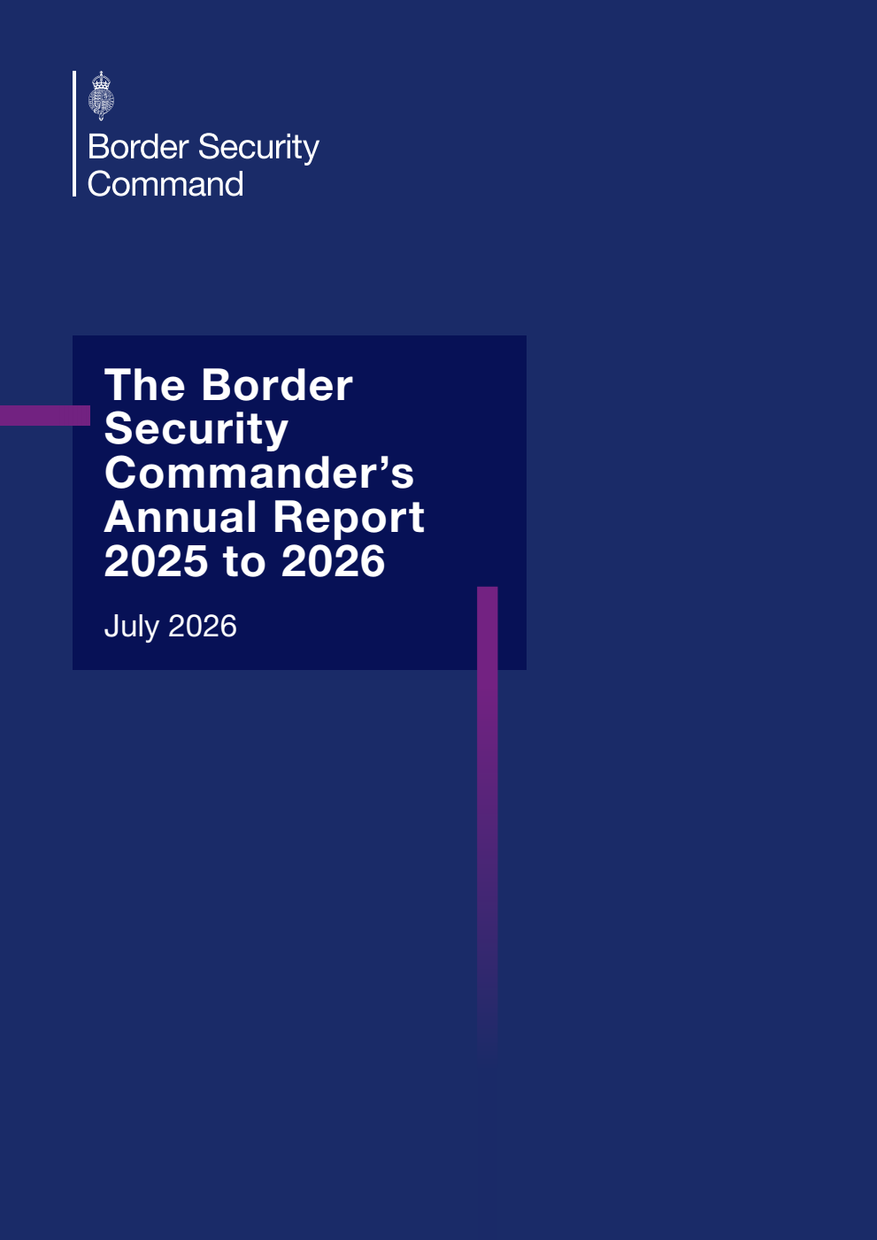 The Border Security Commander’s Annual Report 2025 to 2026