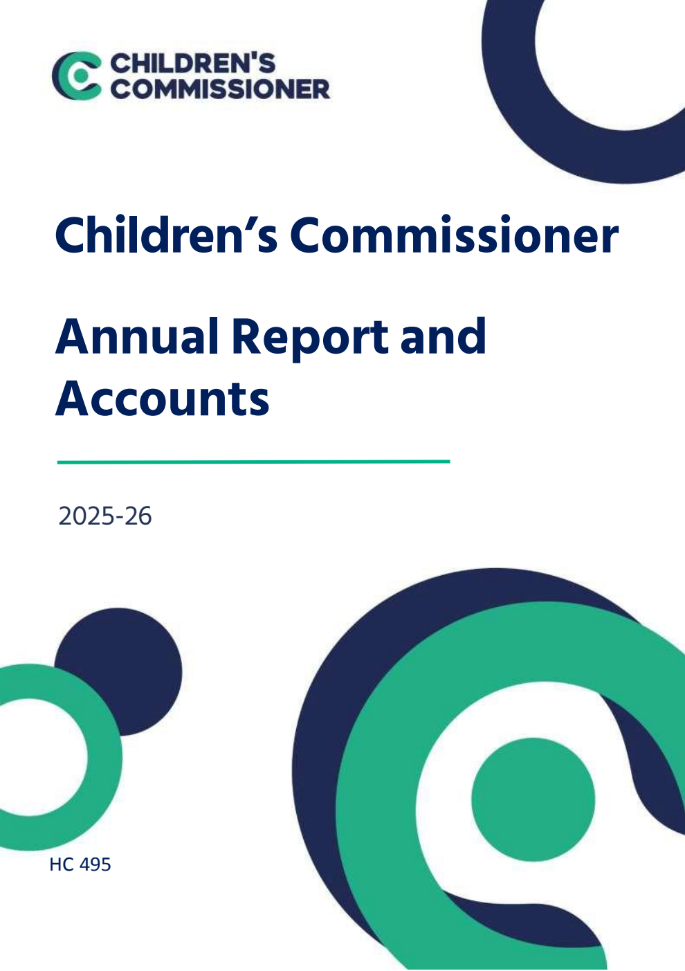 Children’s Commissioner for England Annual Report and Accounts 2025-26 for the period 1 April 2025 to 31 March 2026