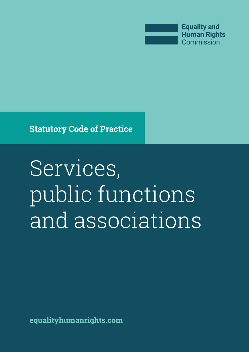 Statutory Code of Practice for Services, public functions and associations 2026