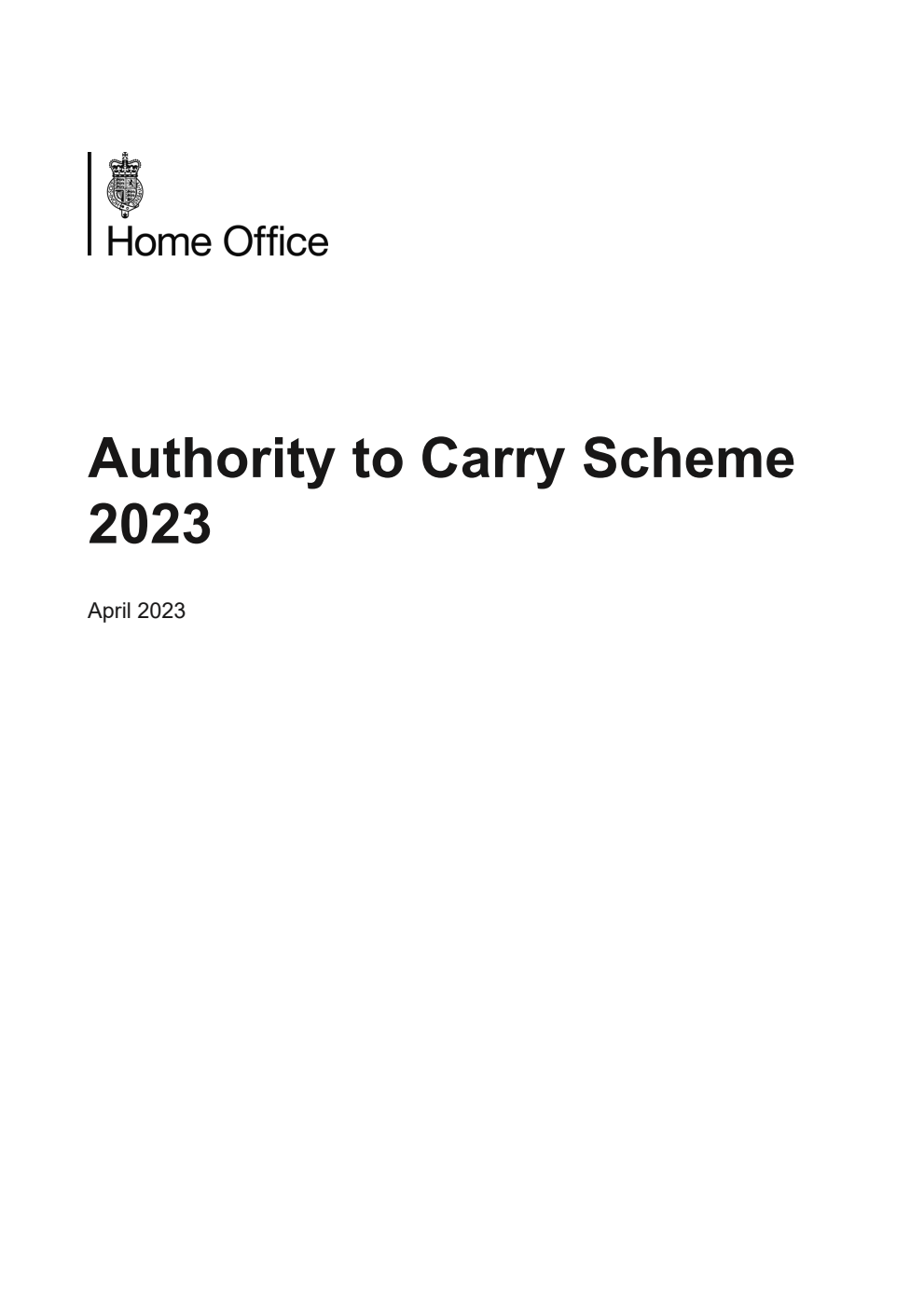 Authority to Carry Scheme 2023