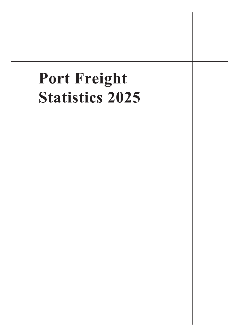 Transport Statistics Report - UK Port Freight Statistics 2025