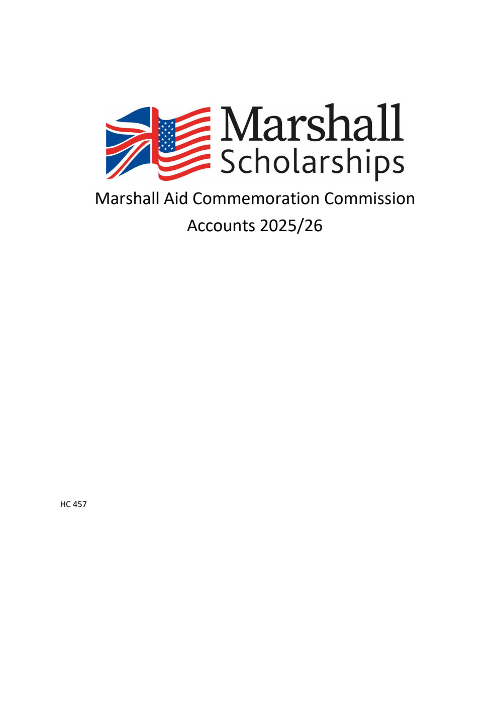 Marshall Aid Commemoration Commission Accounts 2025/26
