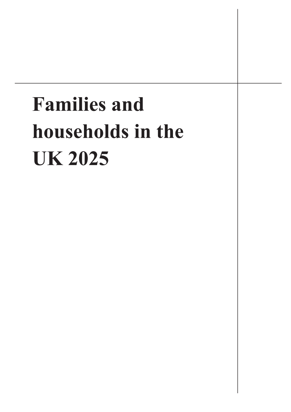 Families and households in the UK 2025