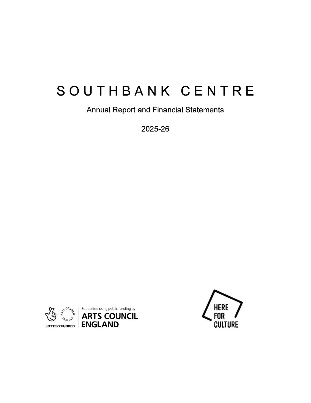 Southbank Centre Annual Report and Financial Statements 2025-26