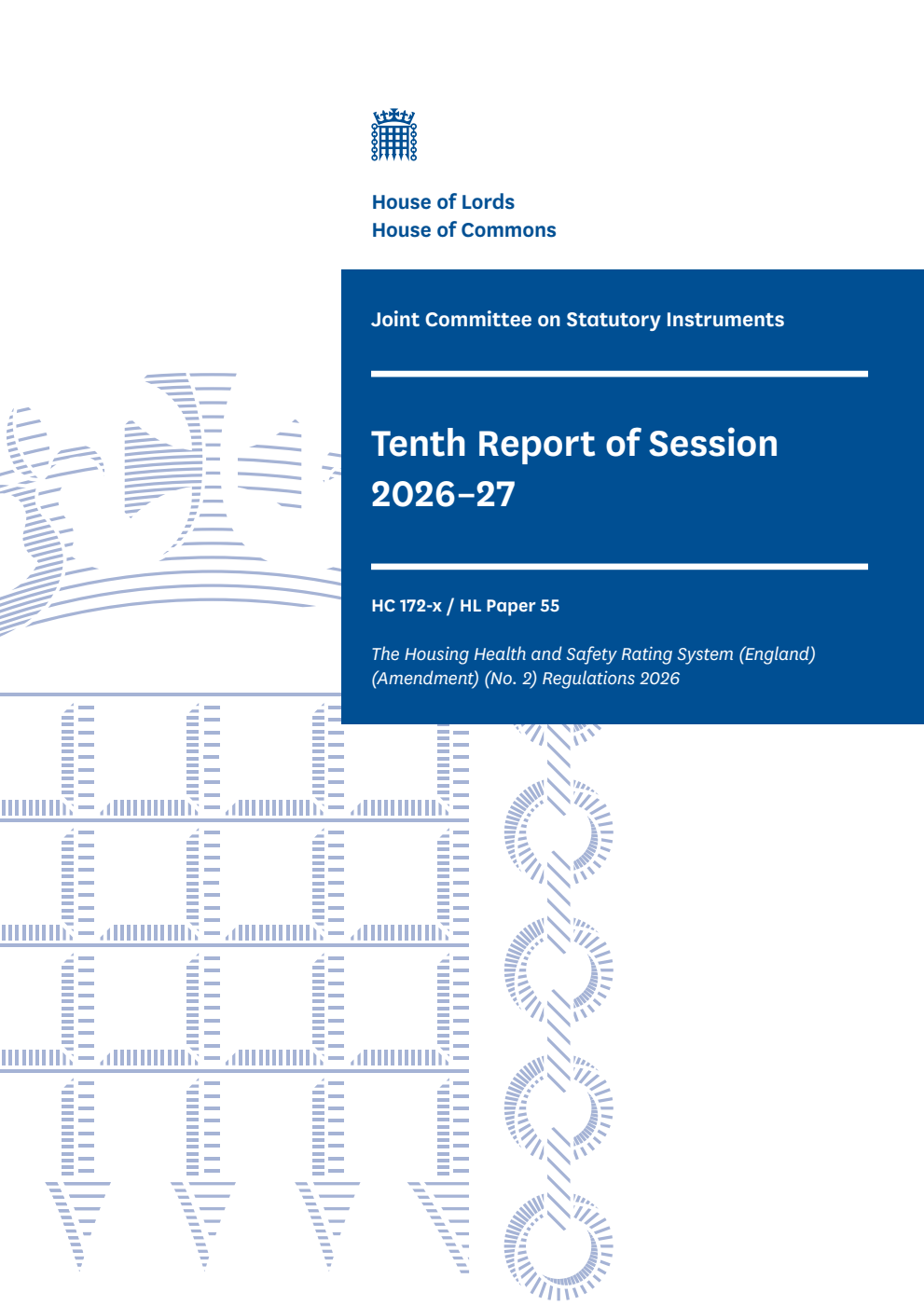 Joint Committee on Statutory Instruments 10th Report of Session 2026-27