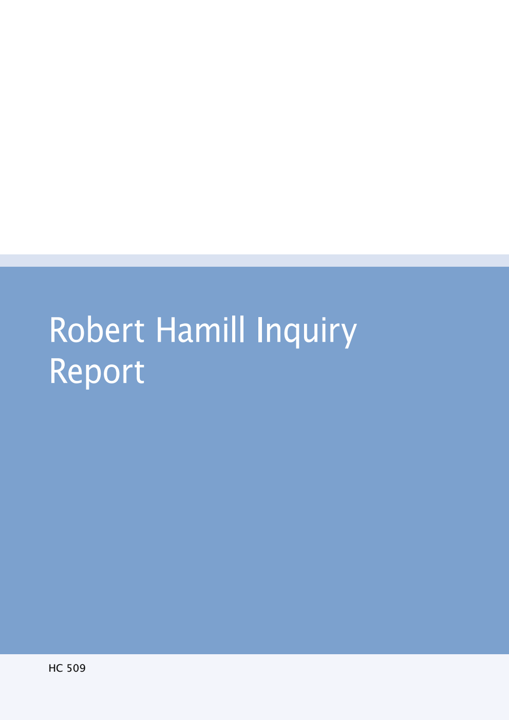 Robert Hamill Inquiry Report