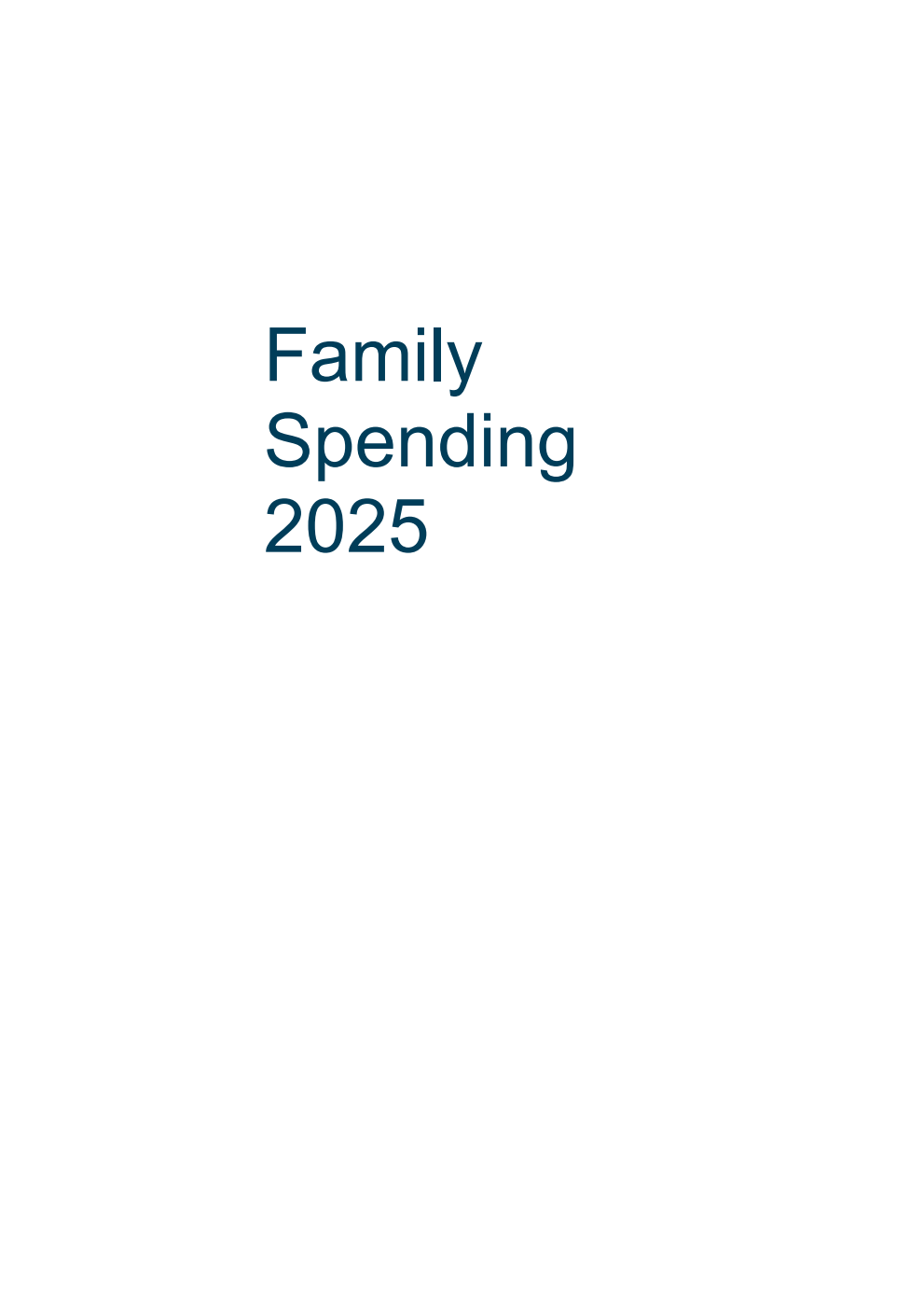 Family Spending 2025