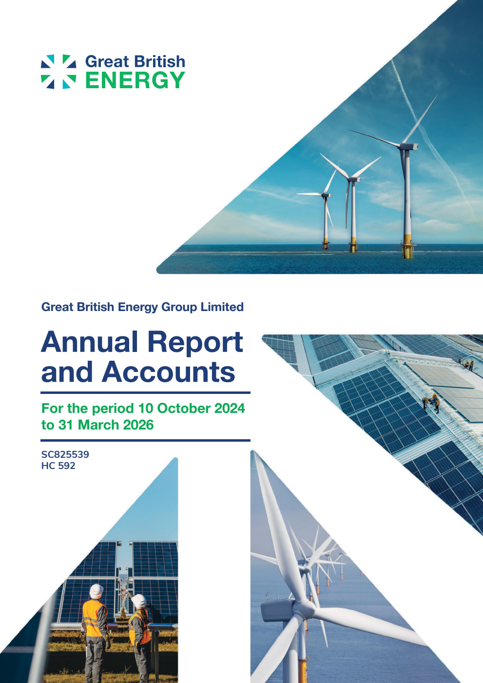Great British Energy Group Limited Annual Report and Accounts for the period 10 October 2024 to 31 March 2026