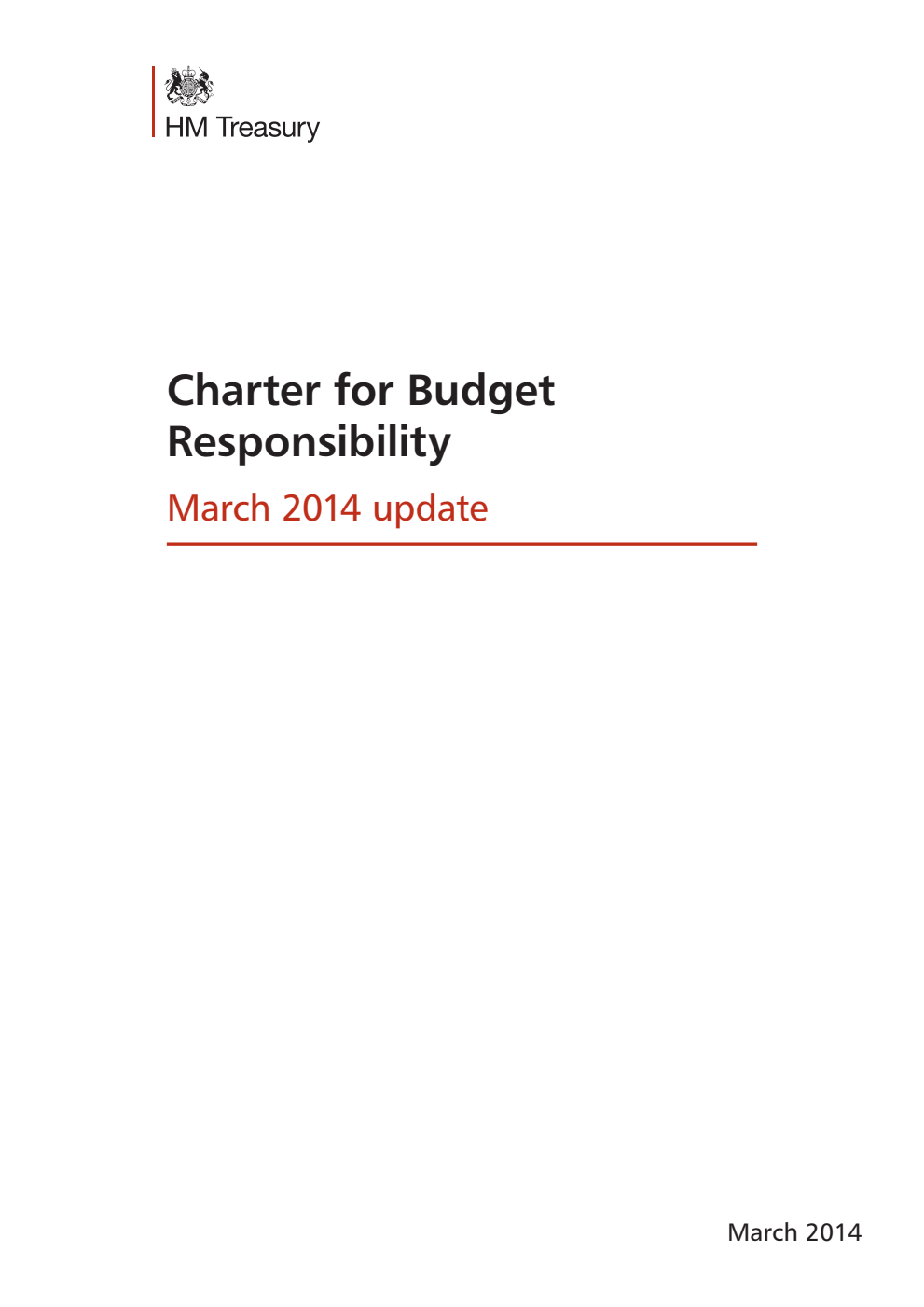 Charter for Budget Responsibility