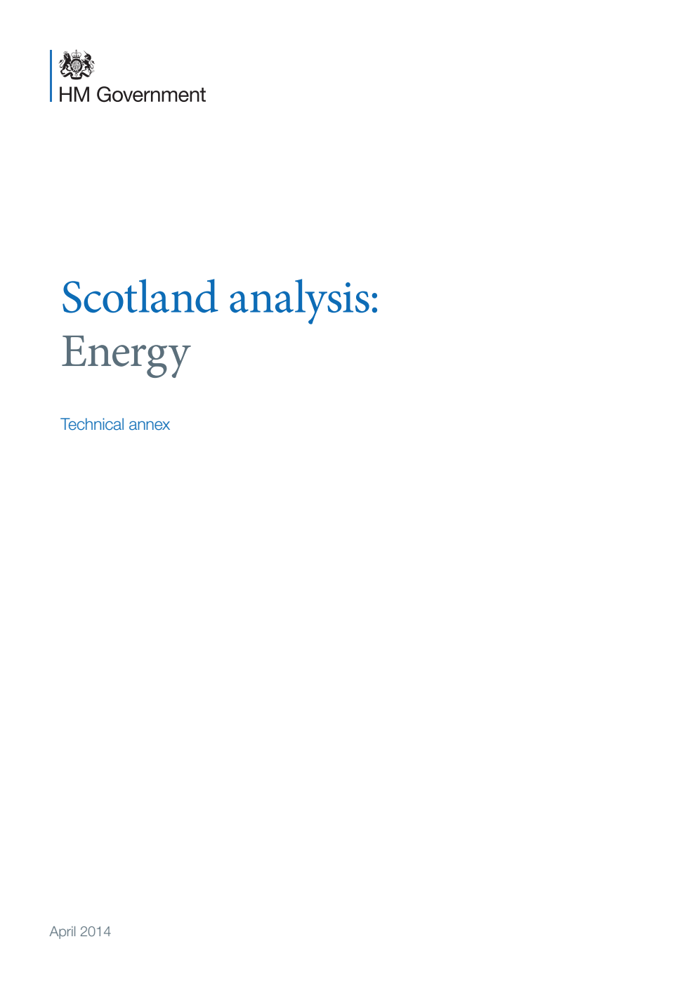 Scotland analysis: Energy. Technical annex