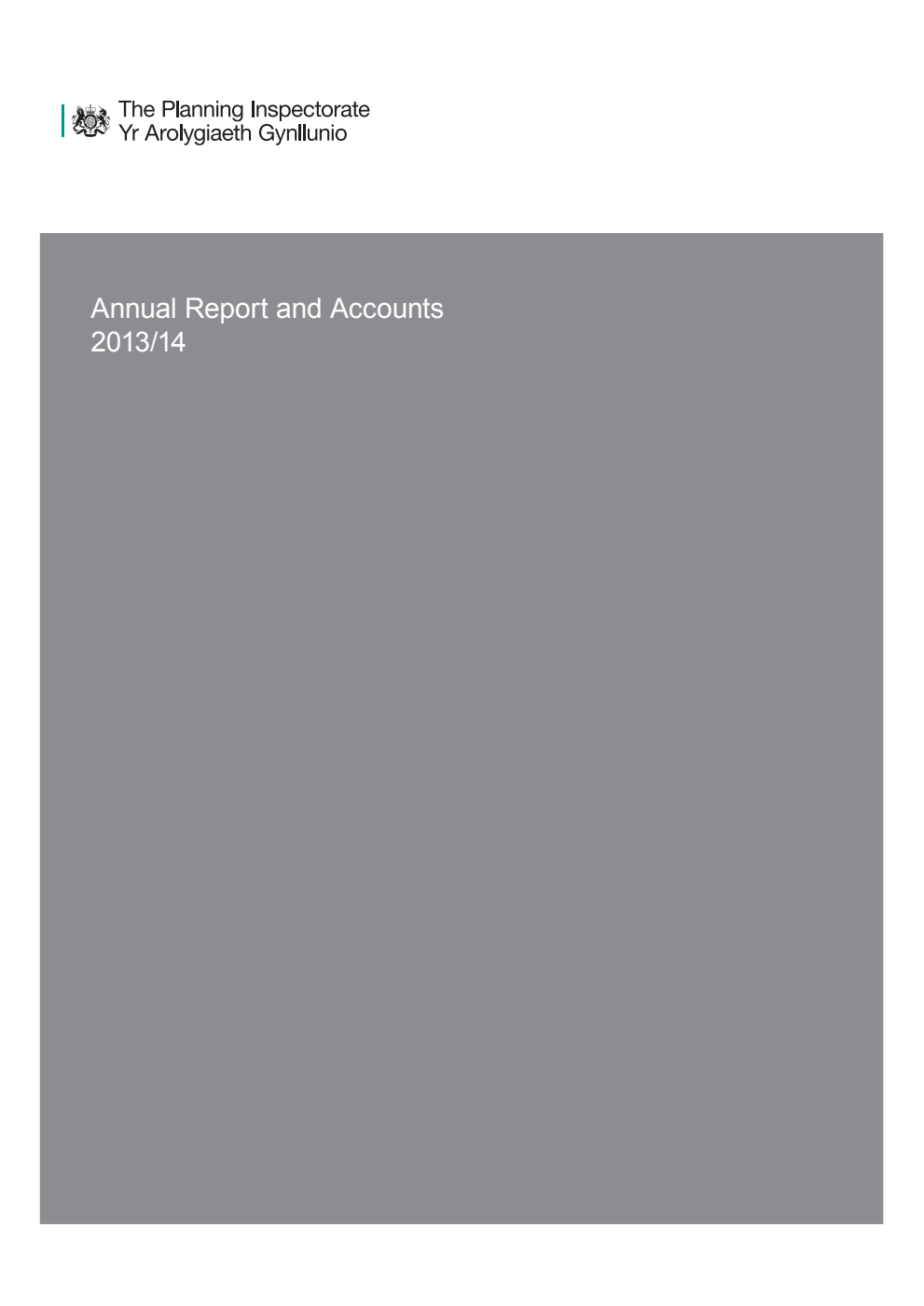 The Planning Inspectorate Annual Report and Accounts 2013/14