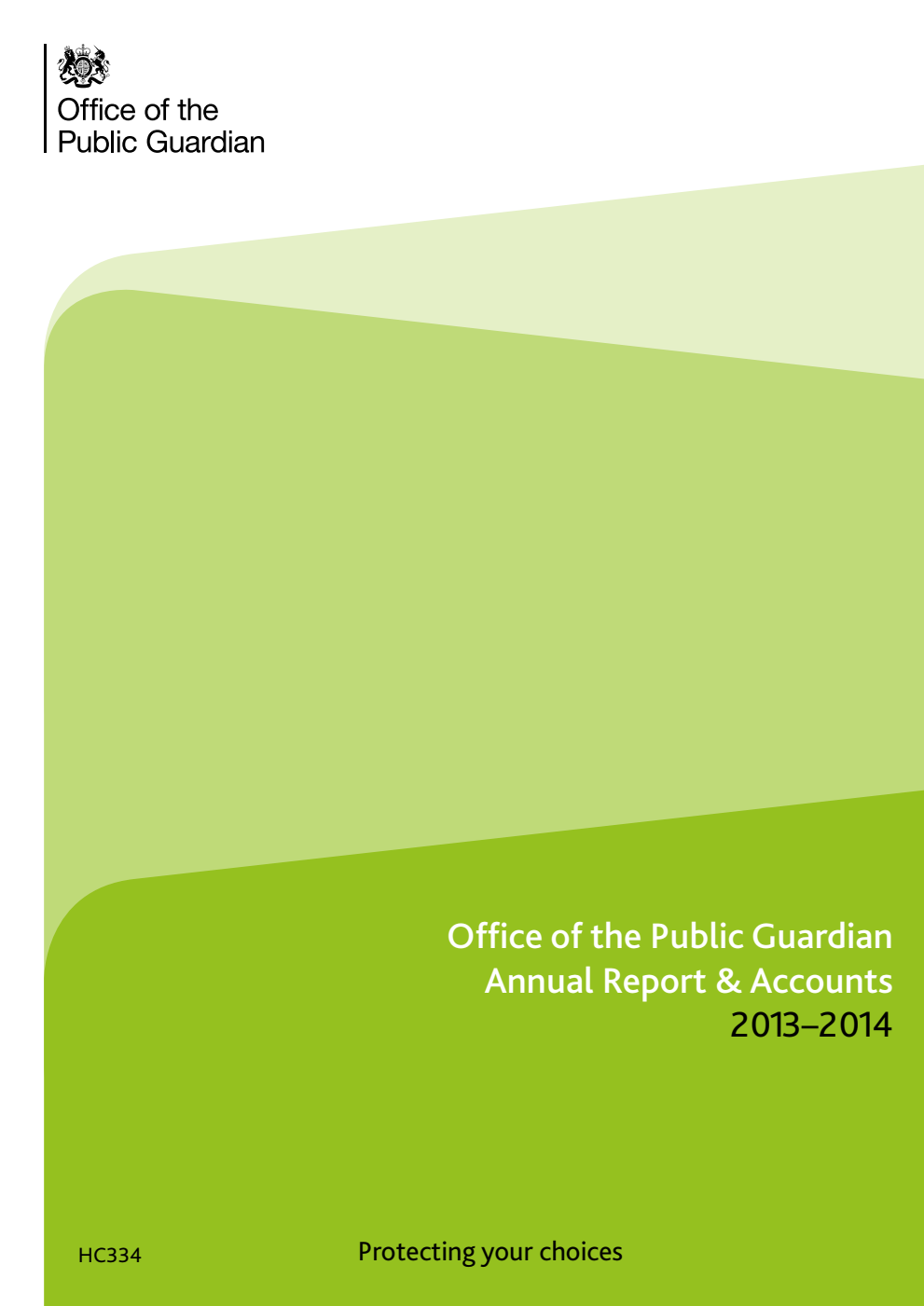 Office of the Public Guardian Annual Report & Accounts 2013-2014