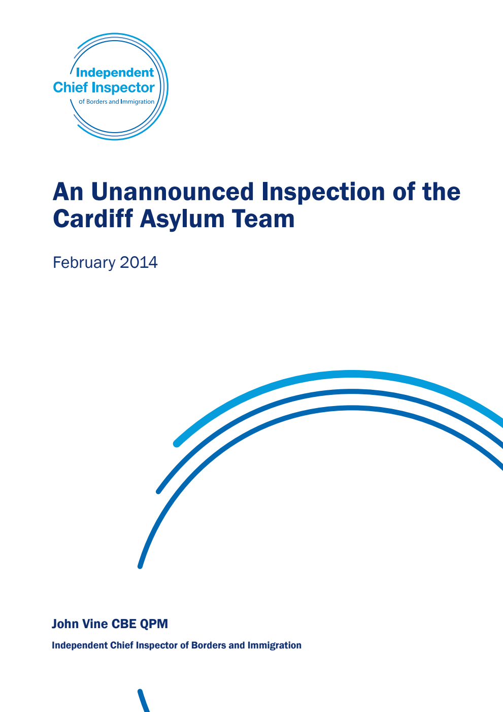 An Unannounced Inspection of the Cardiff Asylum Team