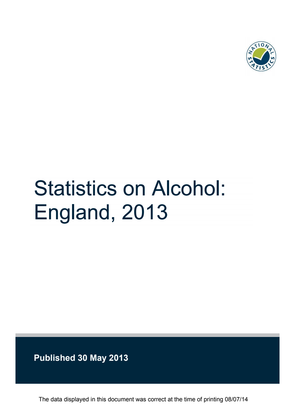 Statistics on Alcohol: England 2013